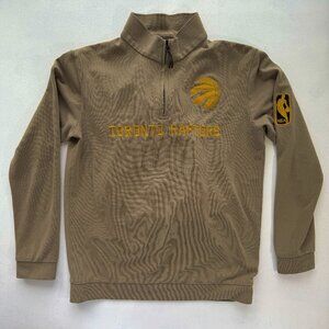 Nike x NBA Toronto Raptors Official Reissue 1/4 Zip Pullover Khaki/Gold - Large